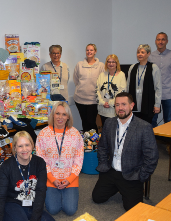 Foodbank Donations Staff Photo