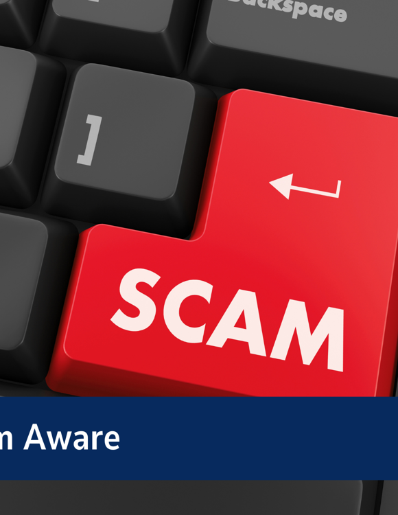 Be Scam Aware Banner